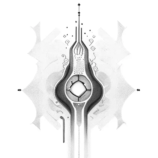  heartbeat line of Resurrection tattoo design idea