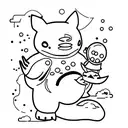 Snorlax  tattoo design idea