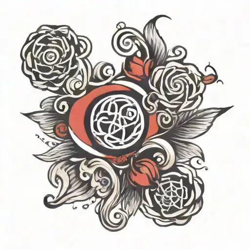 unconditional love symbol drawn tattoo design idea