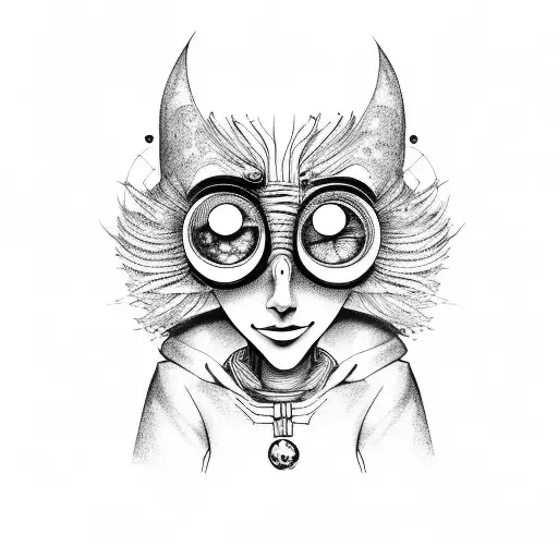 Coraline e o mundo secreto  tattoo design idea