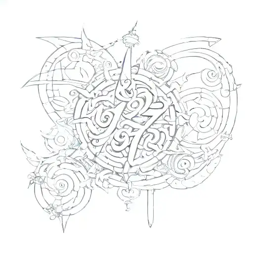 1977 and 1973 written tattoo design idea