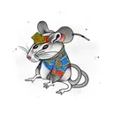 rat samurai tattoo design idea