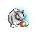 rat tattoo design idea