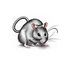 rat tattoo design idea