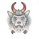 tractor tattoo design idea