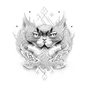 444 tattoo design idea