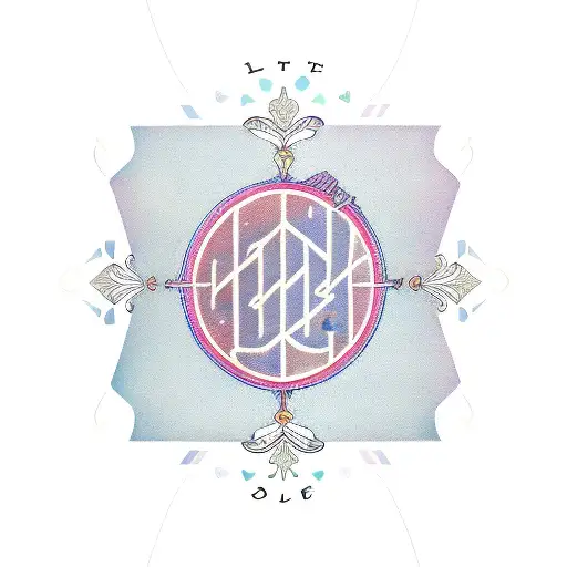BTS love yourself symbol with the word 'Epiphany' incorporated in a script font tattoo design idea