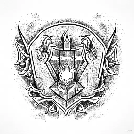 coat of arms of ukraine tattoo design idea