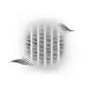 Sound waves merging into a typographic design tattoo design idea