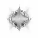 Sound waves merging into a typographic design tattoo design idea