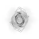 Sound waves merging into a typographic design tattoo design idea