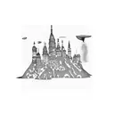 City puzzle tattoo design idea