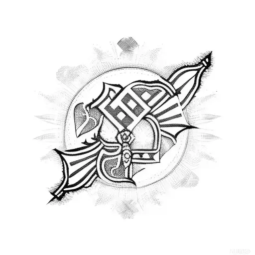 filipino tribal flag tattoo design idea