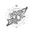 filipino tribal flag tattoo design idea