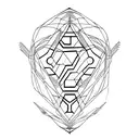 Hyperrealistic, male model, minimalist tattoo, elegant, black lines, symmetry, spine. Made for backs tattoo design idea