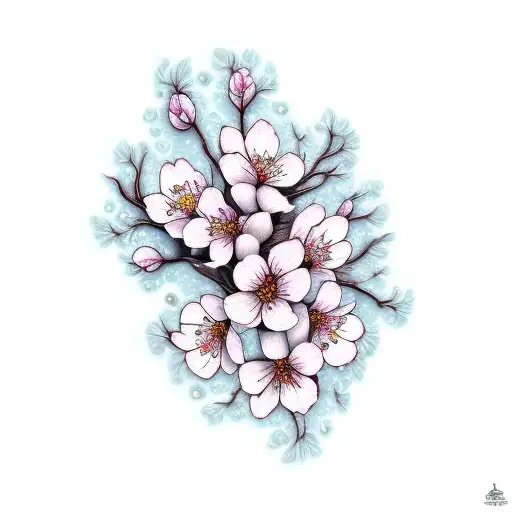 Cherry Blossom tattoo design idea