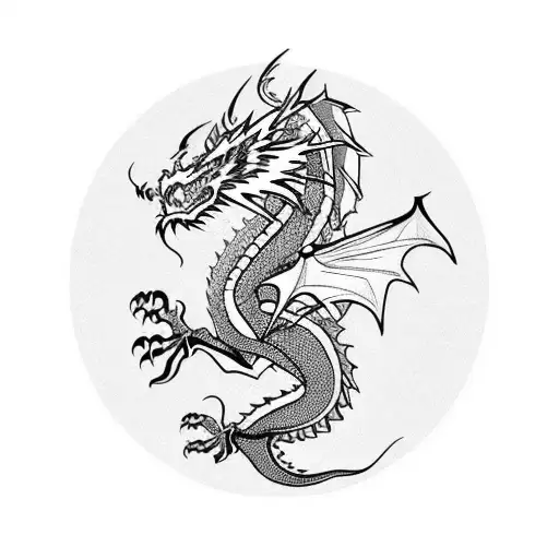 Tribal Dragon Stencil 125190 micron in A5A4A3 sizes  cfsupplies