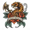 lost respect integrity honor tattoo design idea