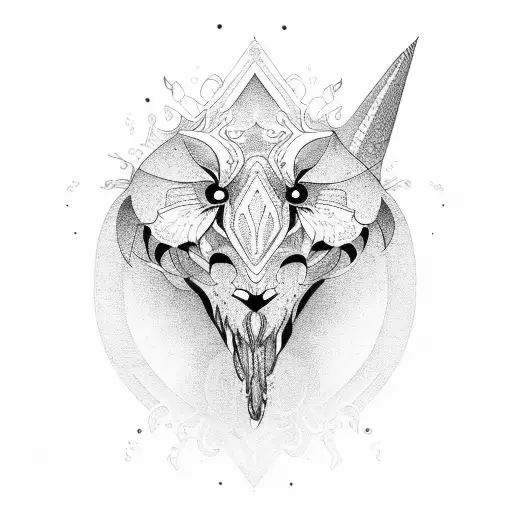 lucky number 8 tattoo design idea