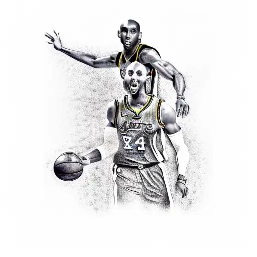 Kobe Bryant, Steph Curry, Micheal Jordon and Muhuammad Ali tattoo design idea