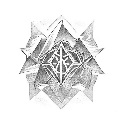 silence north runes tattoo design idea