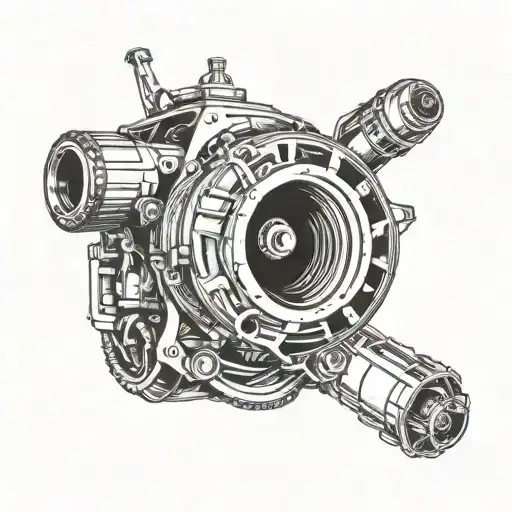 car turbo tattoo design idea