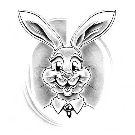 bugs bunny  tattoo design idea