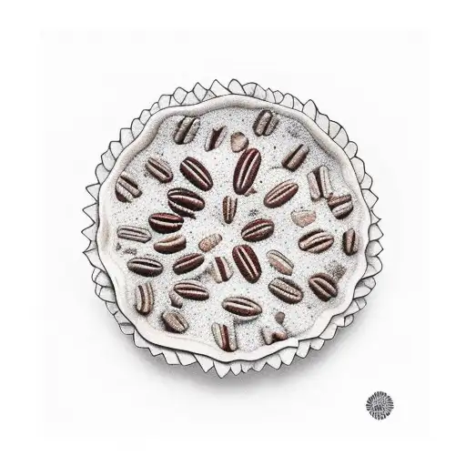 slice of pecan pie tattoo design idea