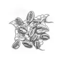 pecan pie tattoo design idea