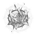 sci fi with overthinking tattoo design idea