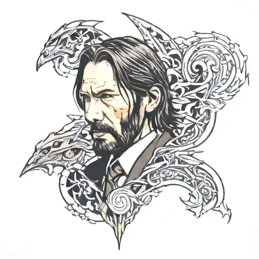 John wick tattoo design idea