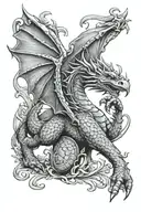welsh dragon sleeve tattoo tattoo design idea