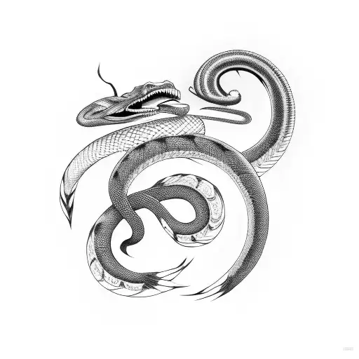 King cobra tattoo design idea