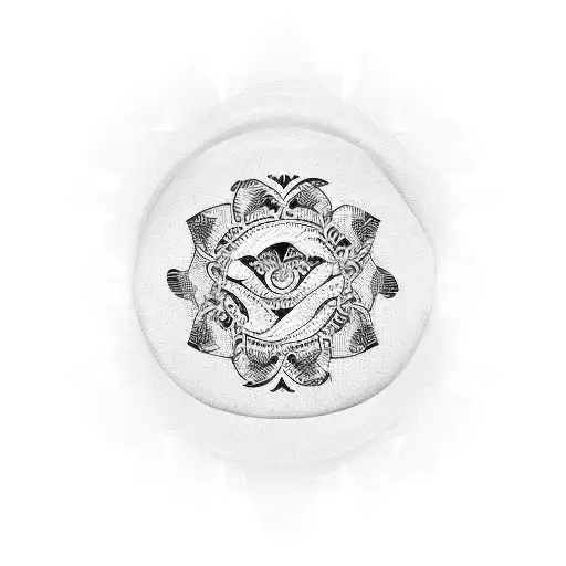 perfume tattoo design idea