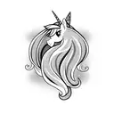 my little pony unicorn tattoo design idea