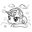 my little pony unicorn tattoo design idea