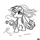 my little pony unicorn tattoo design idea