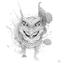 gojo satoru tattoo design idea