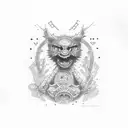 gojo satoru tattoo design idea