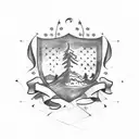 Lebanon flag  tattoo design idea