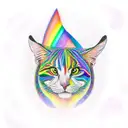 Rainbow bridge tattoo design idea