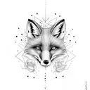 Fox , little prince tattoo design idea