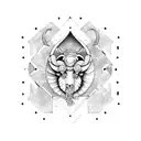 Aries, tauro, virgo, Aquarius, Libra and Pisces star constelation tattoo design idea