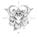 Aries, tauro, virgo, Aquarius, Libra and Pisces star constelation tattoo design idea