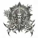 religious   tattoo design idea