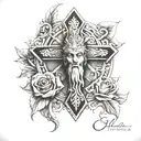 religious   tattoo design idea