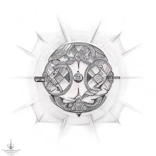 A creative tattoo design that represents the journey of weight loss tattoo design idea