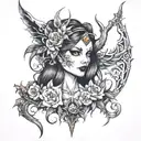 lillith diablo 4 tattoo design idea