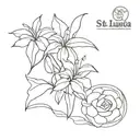 St Lucia tattoo design idea