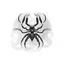 A menacing scorpion with wings tattoo design idea
